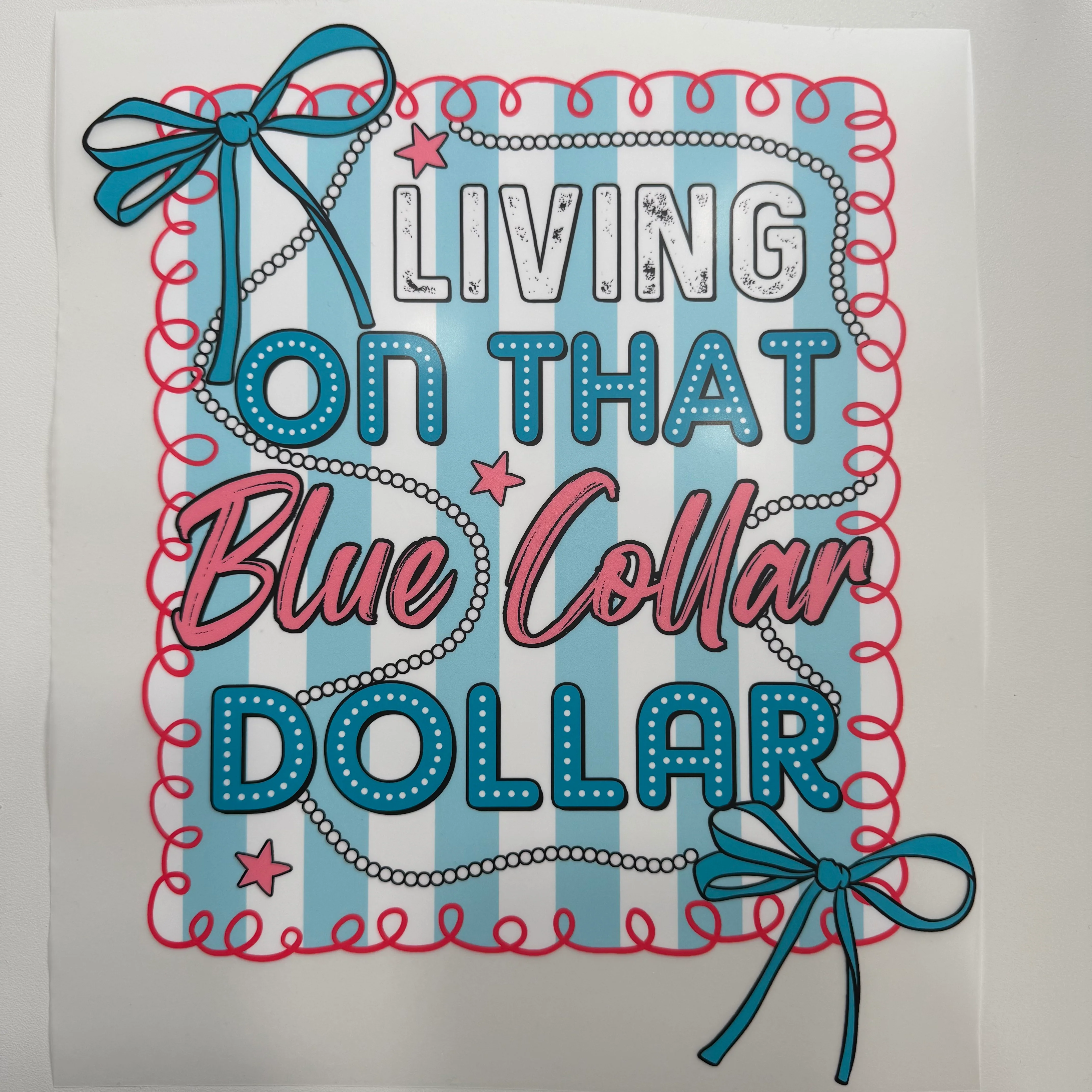 217 - Blue Collar Shirt Transfer