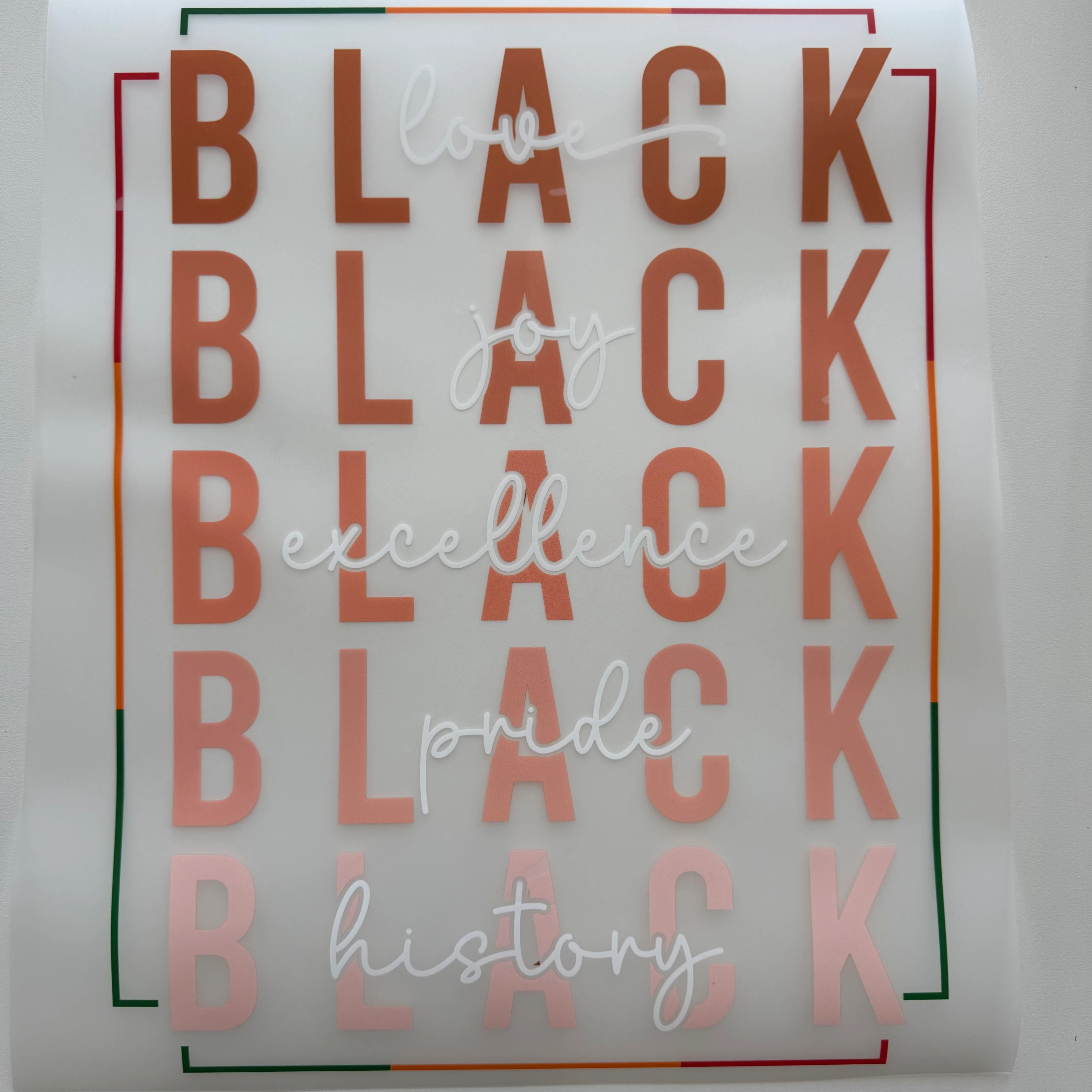 305 - Black History Shirt Transfer