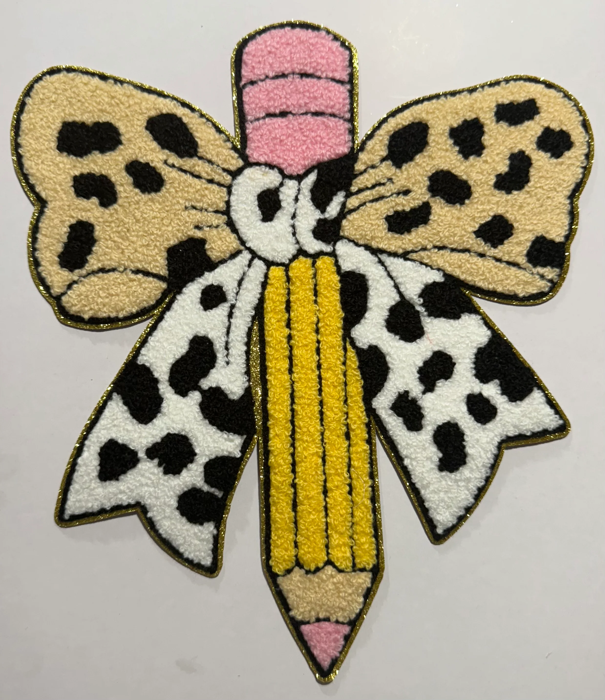 Pencil Bow Shirt Patch