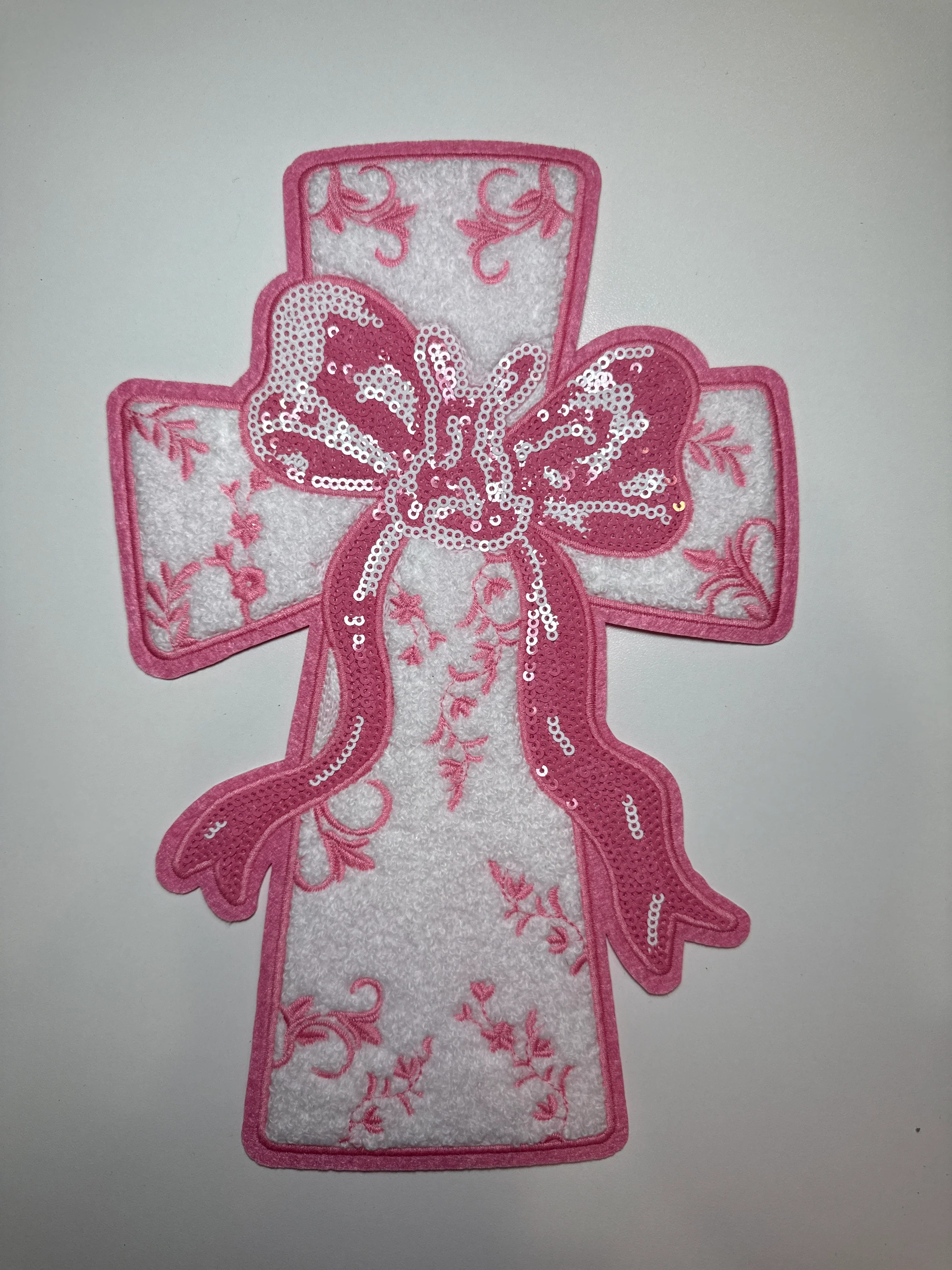 Pink Cross Shirt Patch
